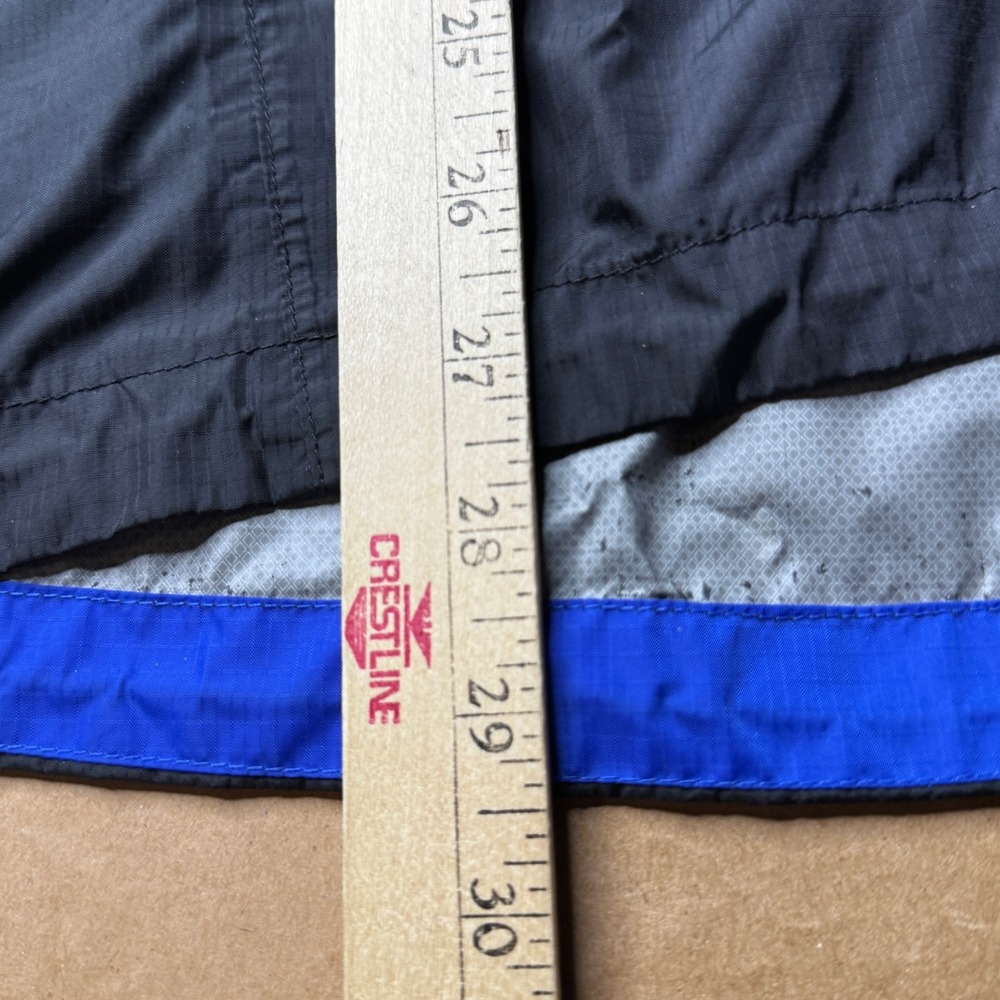 Marmot Nylon Jacket Large Black Lined Windbreaker Hood Distressed Outdoor - Picture 7 of 16
